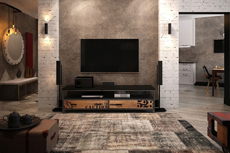 Mur avec TV - Décoration et décoration