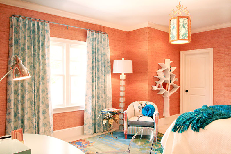 Peach blossom in a children's room - Interior Design