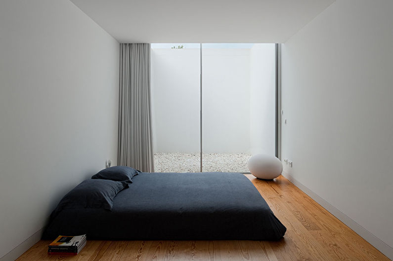 Características do quarto de design minimalista