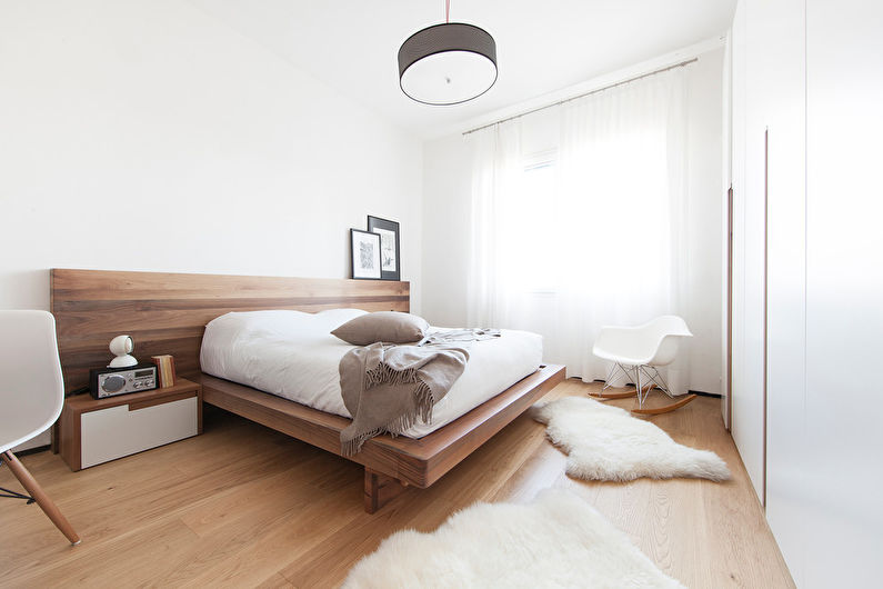 Design d'intérieur de chambre de style minimalisme - photo