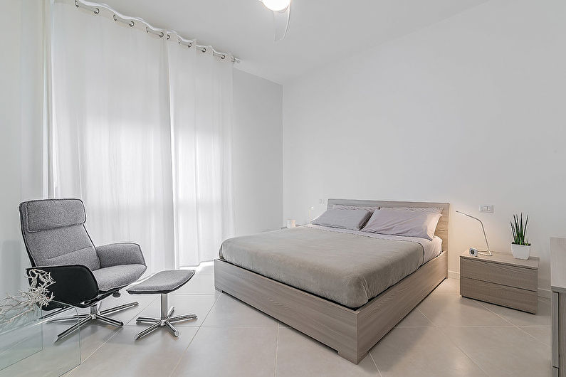 Design d'intérieur de chambre de style minimalisme - photo