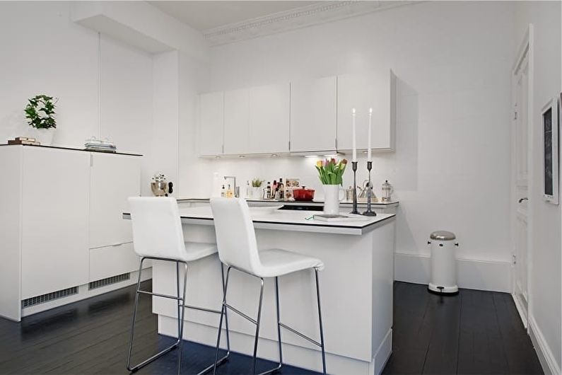 Minimalist Corner Kitchen - Interior Design