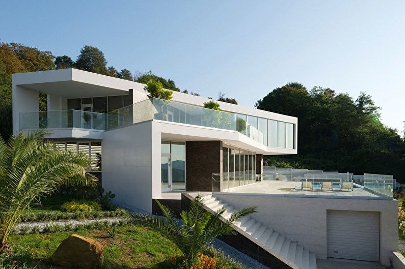 Moderni huipputekniikan tyyliin suunniteltu talo - Luxury Hillside Home