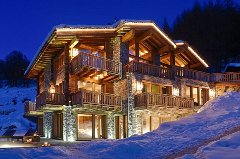 Moderne hytter i hytter - Hillside Chalet Homes