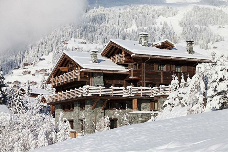 Chalet style houses - photo and projects