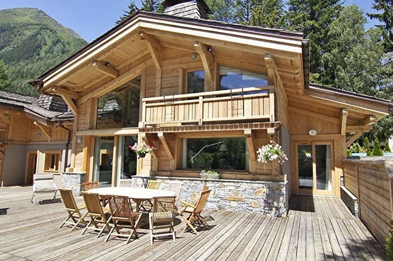 Chalet style houses - photo and projects