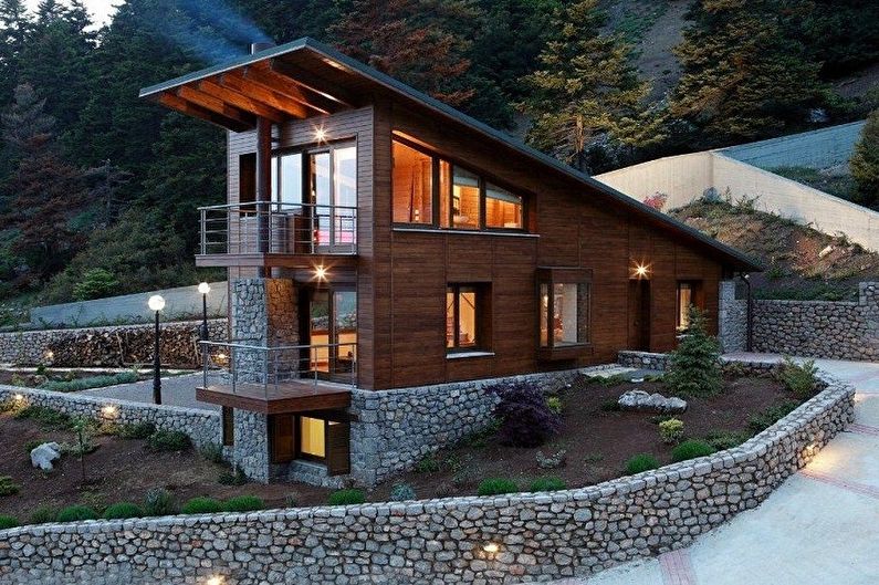 Chalet style houses - photo and projects