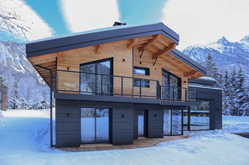 Chalet style houses - photo and projects