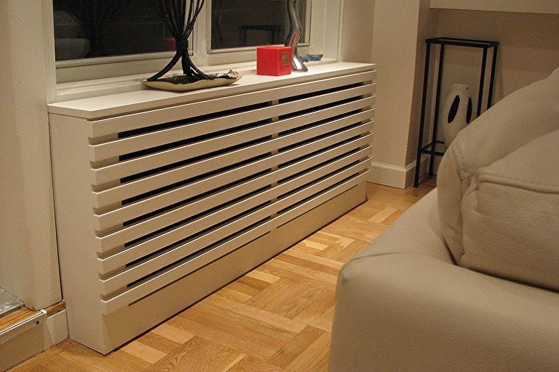 Varieties of screens for radiators - Depending on the design features