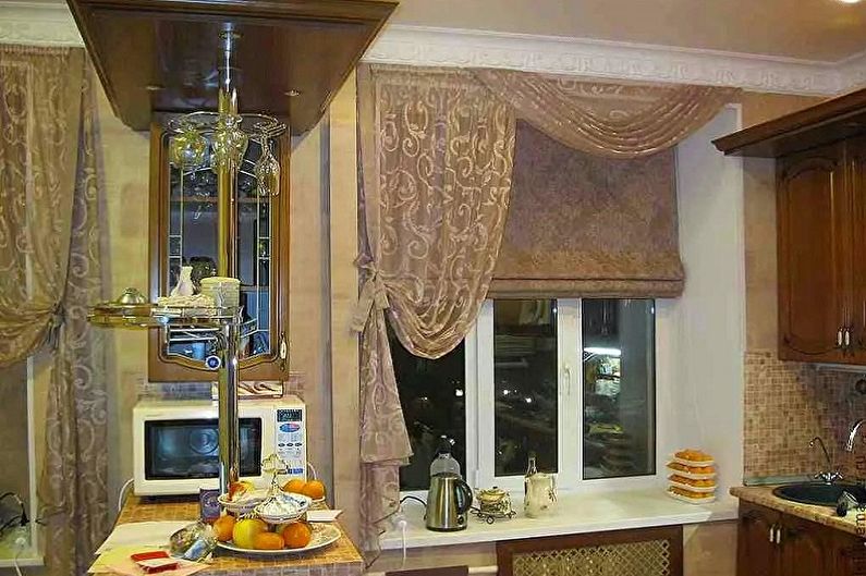 Cortinas en la cocina - foto