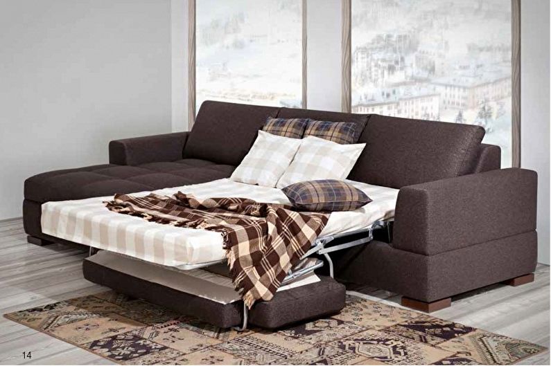 Sofas with orthopedic mattress - photo