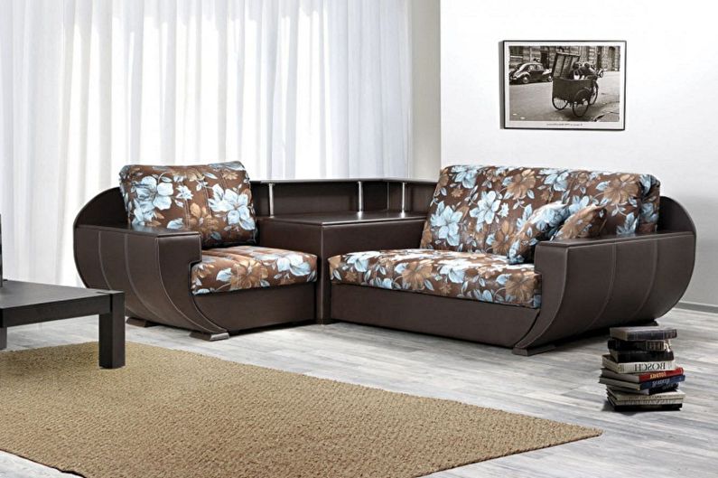 Sofas with orthopedic mattress - photo