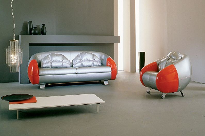 Sofas with orthopedic mattress - photo