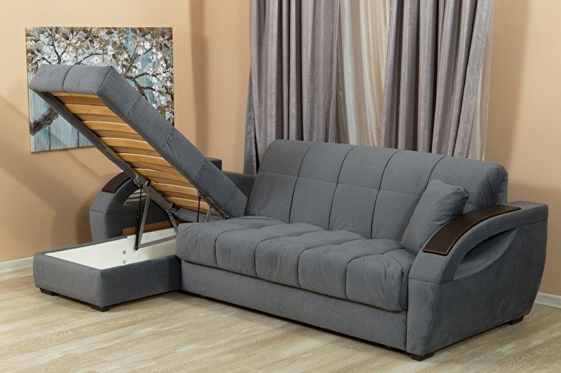 Sofas with orthopedic mattress - photo