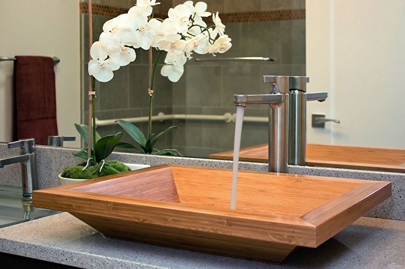 Lavabos de madera para baño