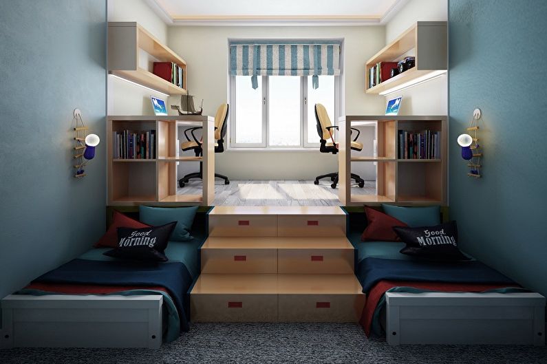 Mga uri ng Podium Beds - Pull-out Sliding Bed