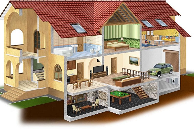 Brick House Layout Ideas - Basement House