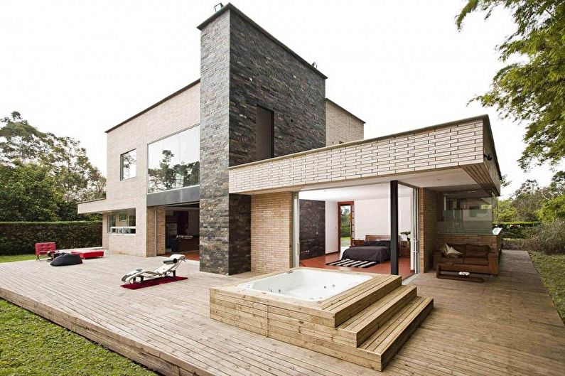 Mga Ideya sa Layout ng Brick House - Modern Minimalism sa isang Brick House