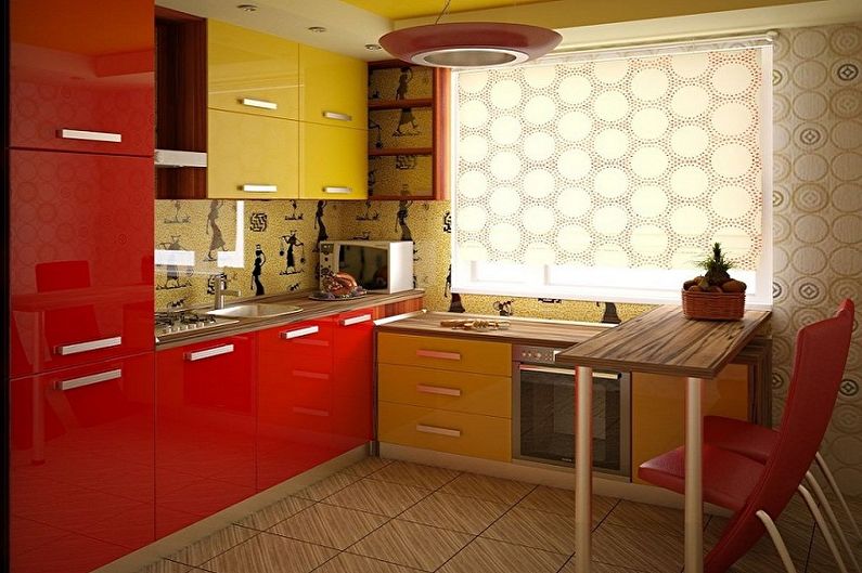 Que cores combinam com o vermelho - Kitchen Design