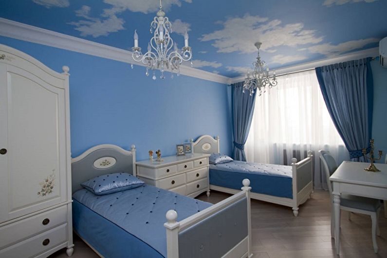 Avec quelles couleurs le bleu se combine-t-il - Conception d'une chambre d'enfant