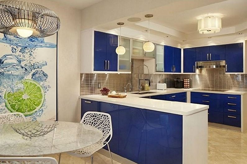 Quelles couleurs correspondent au bleu - Kitchen Design