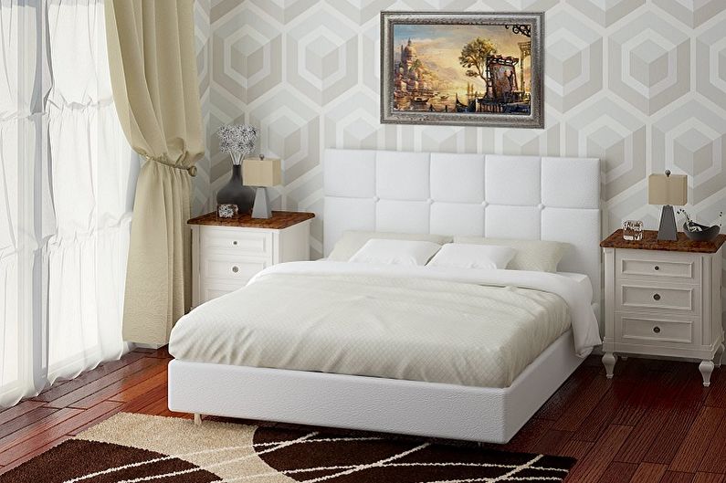 Bed with soft headboard - Key Features