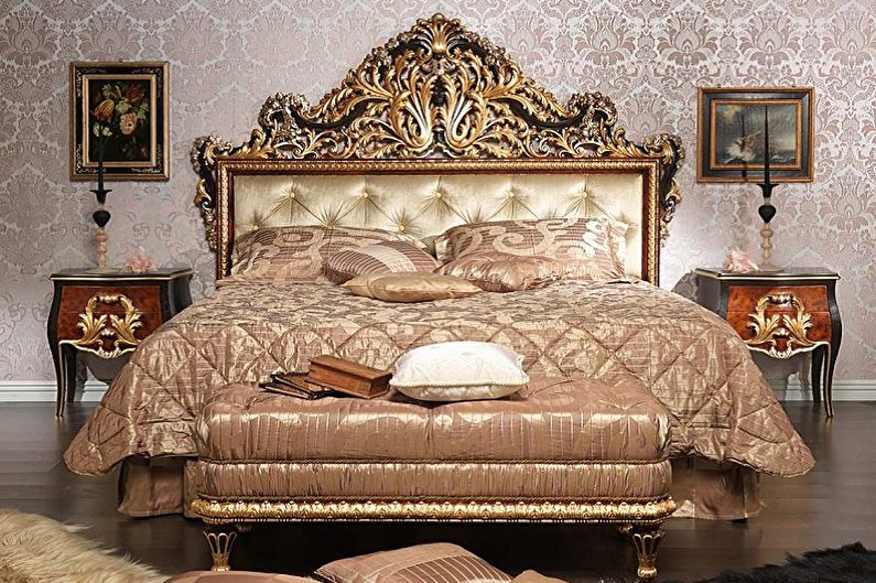 Beds with soft headboard - photo