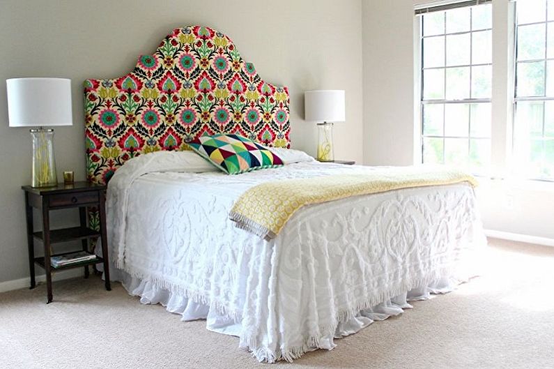 Beds with soft headboard - photo