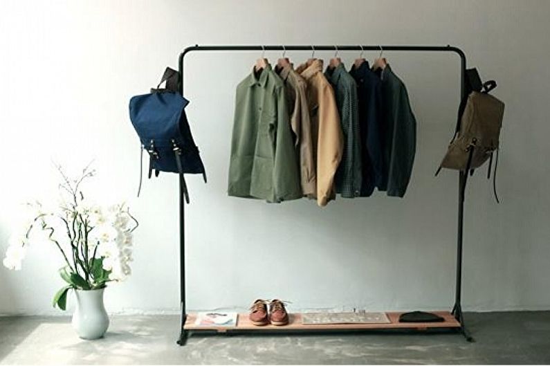 Floor hangers for clothes - photo