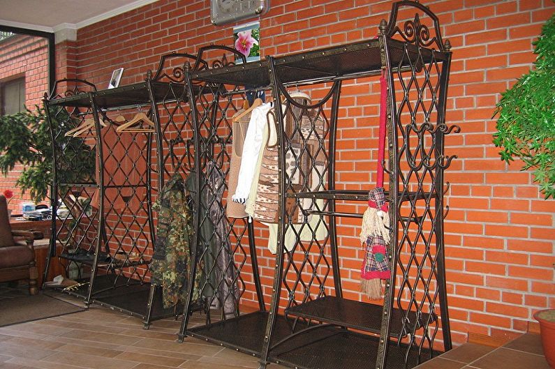 Floor hangers for clothes - photo