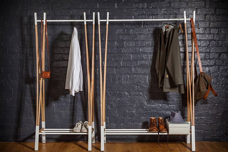 Floor hangers for clothes - photo