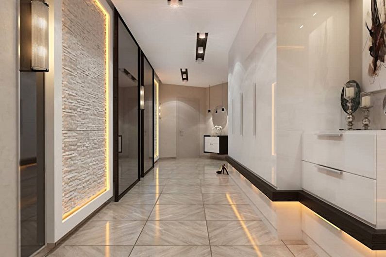 Corridor Design (85 fotos): idees d’interior