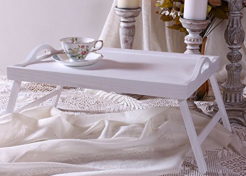 Ontbijttafel op bed (90 foto's): soorten en modellen