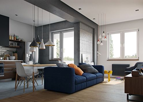 Más de 60 ideas para la remodelación de un apartamento de una habitación (foto)