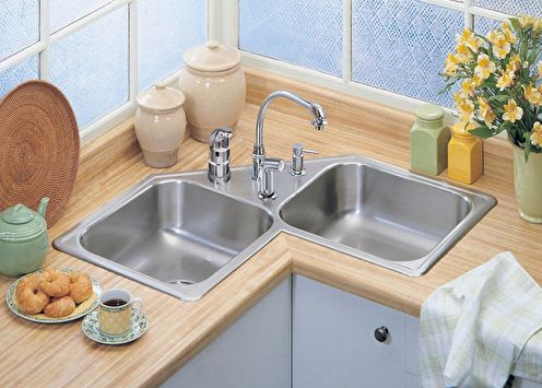 Corner sink for the kitchen (60 photos): types and models