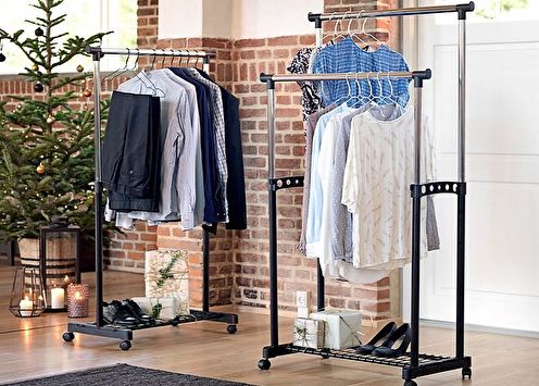 Floor hanger for clothes (75+ photos)