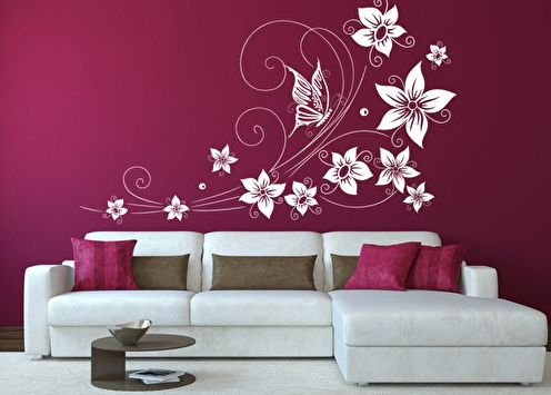 Stencils for walls for painting: 60 photos and ideas