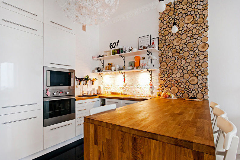 Cuisine 11 m2 en éco-style - Design d'intérieur