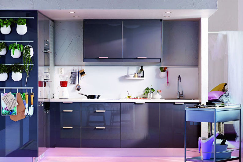 La combinazione di colori all'interno della cucina - Combinazioni fredde