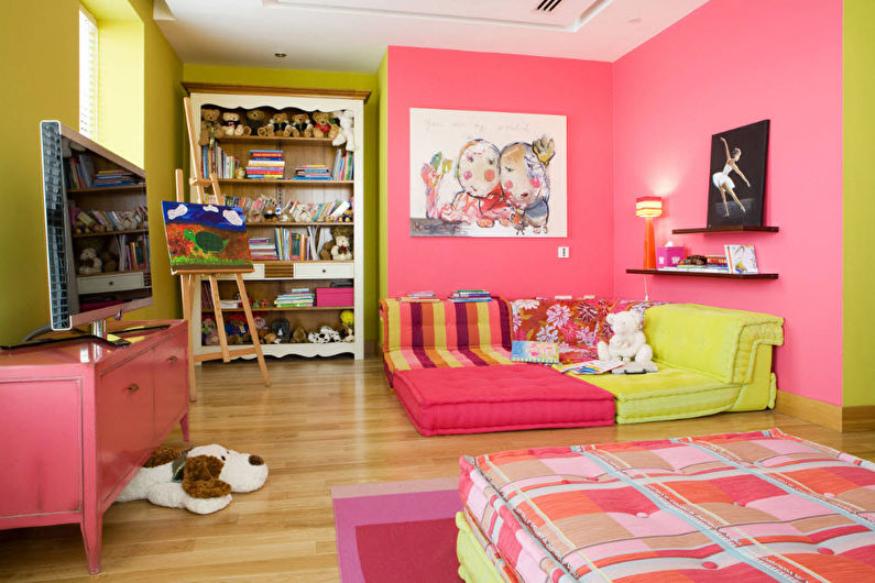 Color pistacho en el interior de una habitación infantil - Foto de diseño