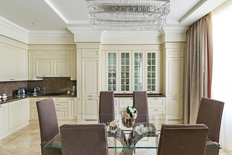 Cuisine design d'intérieur dans le style néoclassique - photo