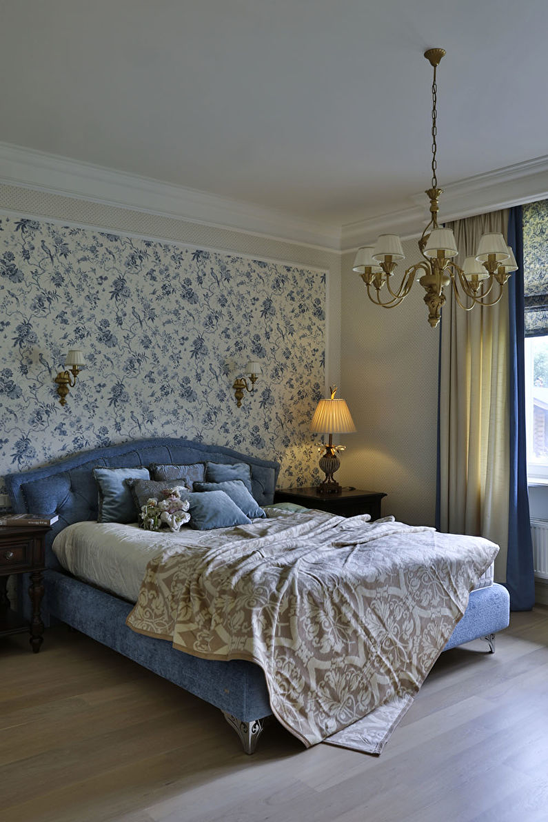 Chambre design d'intérieur dans le style néoclassique - photo