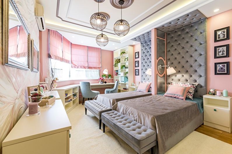 Diseño interior de una habitación infantil en estilo neoclásico - foto