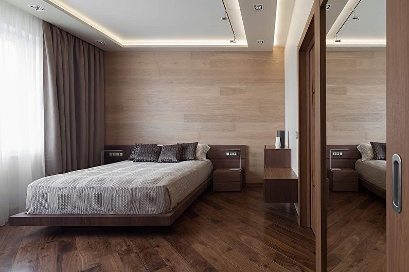 Thiết kế phòng ngủ 10 m2. - trang trí trần nhà