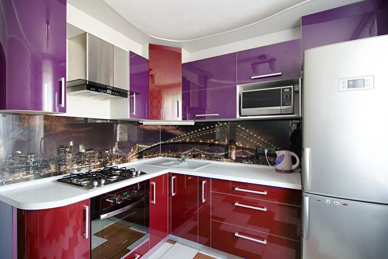 Kitchen 10 sq.m. in a modern style - Interior Design