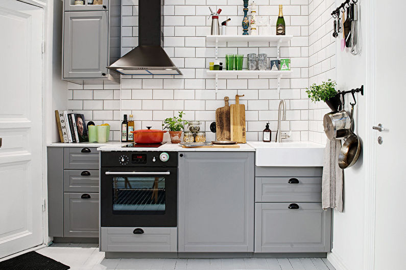 Kitchen interior design 10 sq.m. - Photo