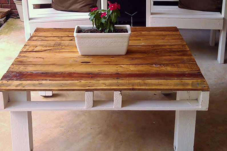 Furniture from pallets - Tables