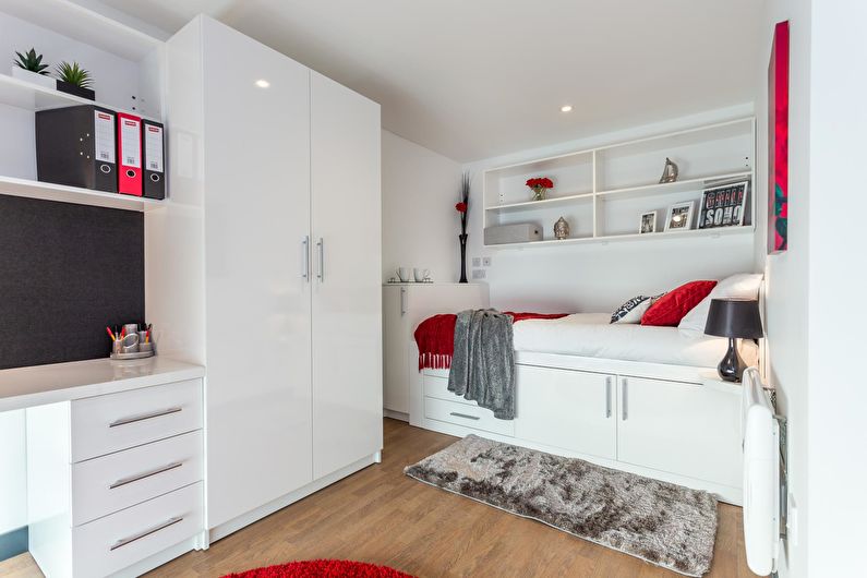 Petite chambre dans un style moderne - Design d'intérieur