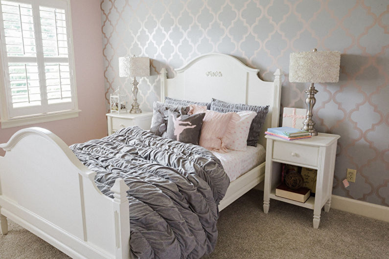 Diseño interior de una habitación para bebés al estilo shabby chic - foto