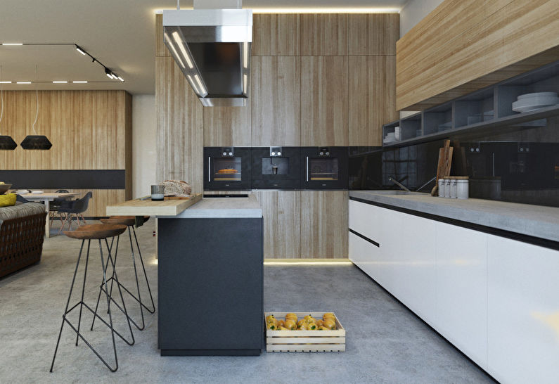 Spazio etnico: cucina-soggiorno design - foto 4